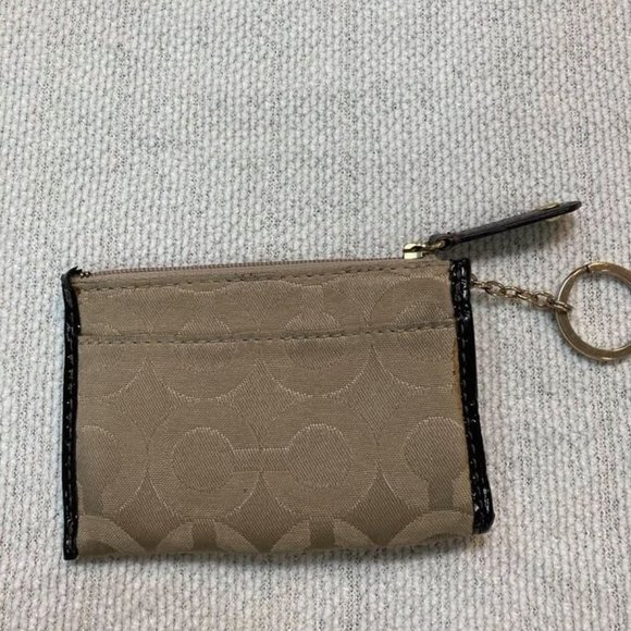 COACH Madison Optic C Coin Wallet- Brown logo - Picture 3 of 4
